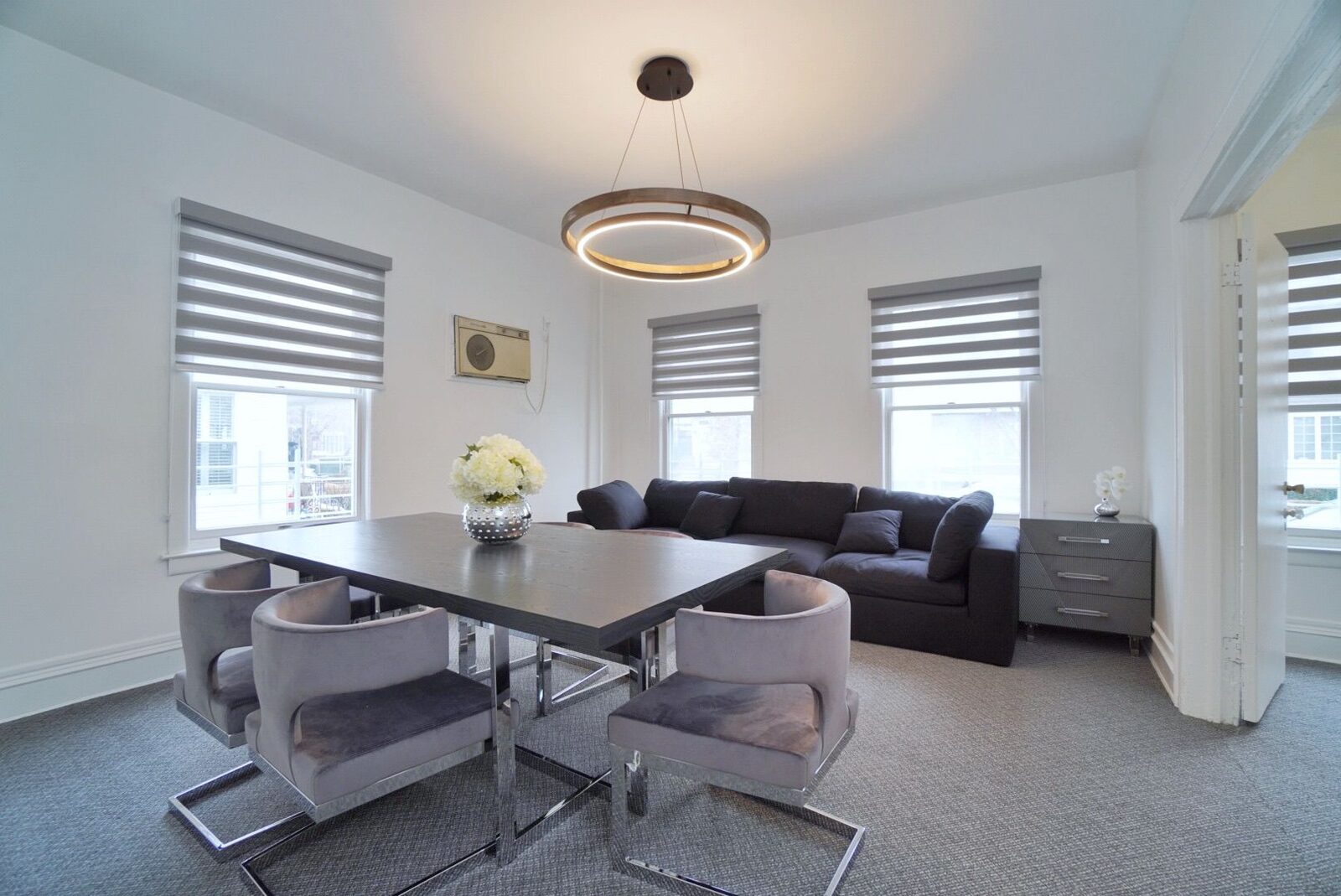 A furnished Habayit apartment living room